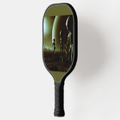SFグレーエイリアンオンエイリアン惑星(1) ピックルボールラケット (左)