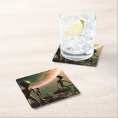 SFグレーエイリアン2 スクエアペーパーコースター (インサイチュ)