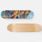 SFサイバートルーパーバイクもしくは自転車に乗る人 スケートボード (横)