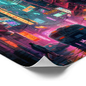 SFサイバーパンクアートデザイン ポスター (角)