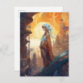 SFシティランドスケープSci Fi ポストカード (正面/裏面)