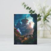 SFシティランドスケープSci Fi ポストカード (スタンド正面)