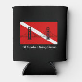 SFスキューバダイビンググループのロゴはクーラー 缶クーラー (正面)