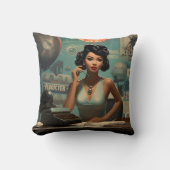 SFスクライブ未来的ファンタジー クッション (正面)