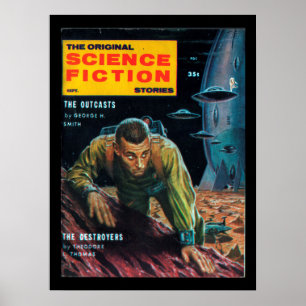 SFストーリー – 1958.09_Pulp Art ポスター
