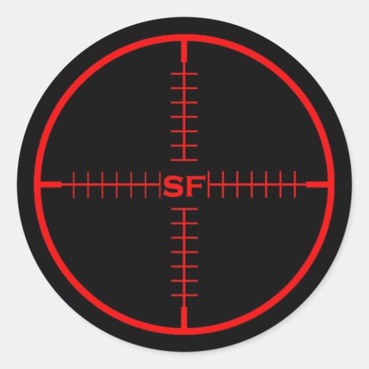 SFターゲットステッカー ラウンドシール (正面)