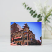 SFチャイナタウン商標建物はがき ポストカード (スタンド正面)