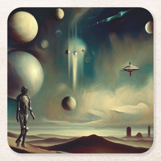 SFデンマークのマスターズ2 スクエアペーパーコースター (正面)