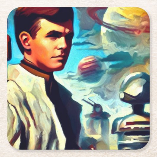 SFパルプマガジンカバースタイル2 スクエアペーパーコースター (正面)