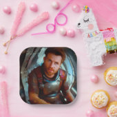 SFヒーロー宇宙船に乗る4 ペーパープレート (パーティー)