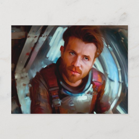 SFヒーロー宇宙船に乗る4 ポストカード (正面)