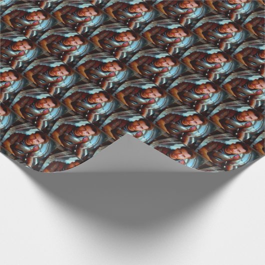 SFヒーロー宇宙船に乗る4 ラッピングペーパー (角)