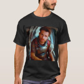 SFヒーロー宇宙船に乗る4 Tシャツ (正面)