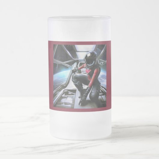 SFヒーロー宇宙船2 フロストグラスビールジョッキ (中央)