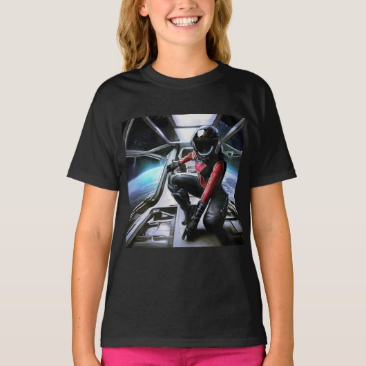 SFヒーロー宇宙船2 Tシャツ (正面)