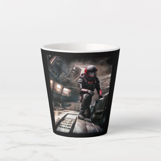 SFヒーロー宇宙船3 カフェラテマグ (正面)