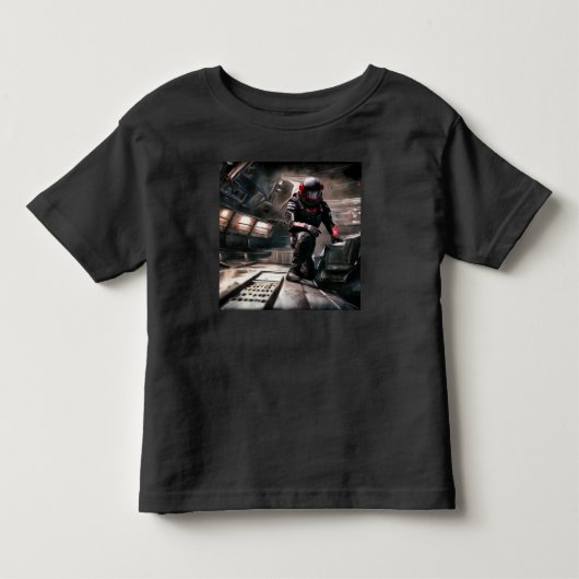 SFヒーロー宇宙船3 トドラーTシャツ (正面)