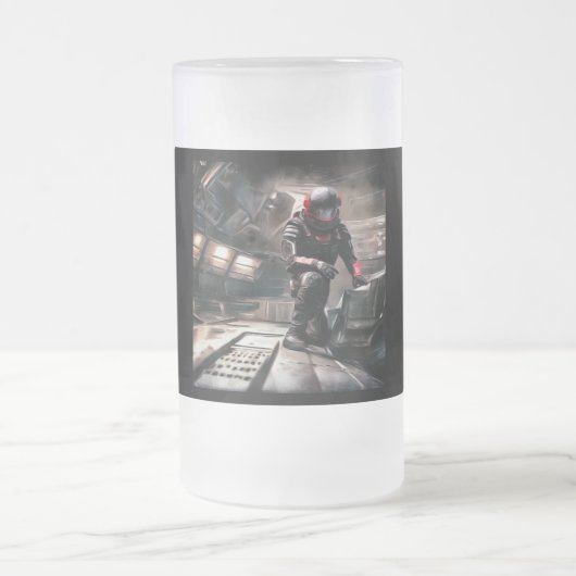 SFヒーロー宇宙船3 フロストグラスビールジョッキ (中央)