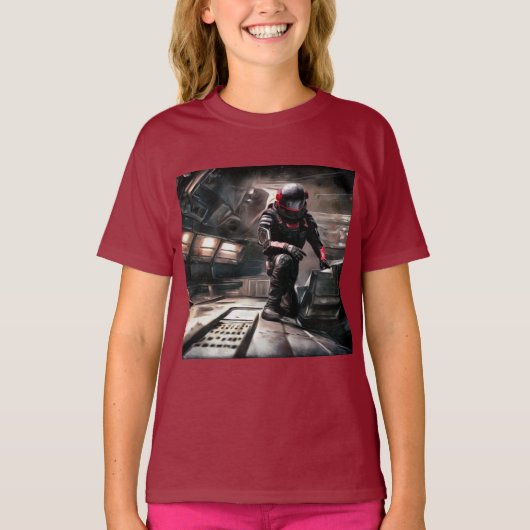 SFヒーロー宇宙船3 Tシャツ (正面)