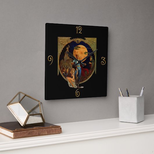 SFヒーロー スクエア壁時計 (オフィス)