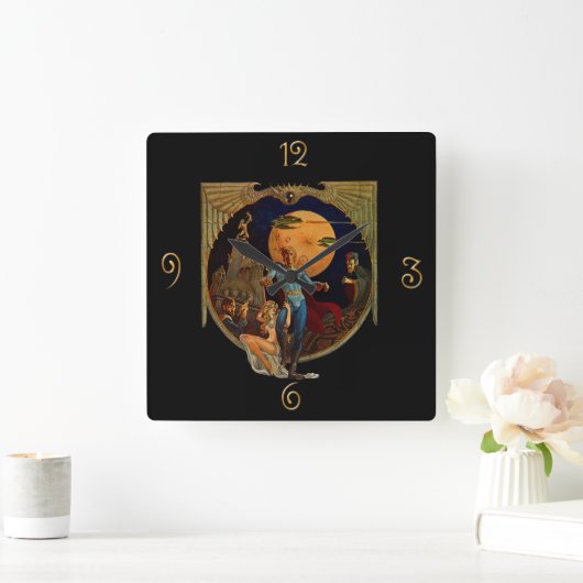 SFヒーロー スクエア壁時計 (ホーム)