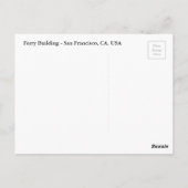 SFフェリー建物花火新年葉書 ポストカード (裏面)