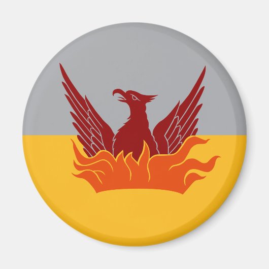 SFフォグおよび金ゴールドフラッグ磁石 マグネット (正面)