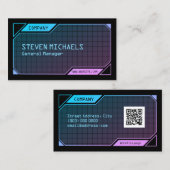 SFフレーム黒 名刺 (正面/裏面)