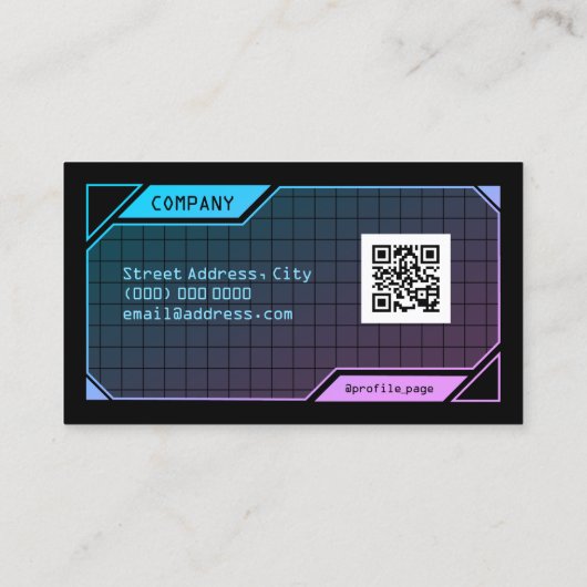 SFフレーム黒 名刺 (裏面)