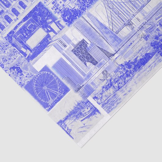 SFベイエリアアイコン青いインクツール 薄葉紙 (詳細)