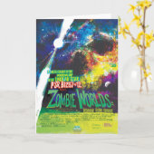SFホラー映画広告ゾンビの世界 カード (黄色い花)