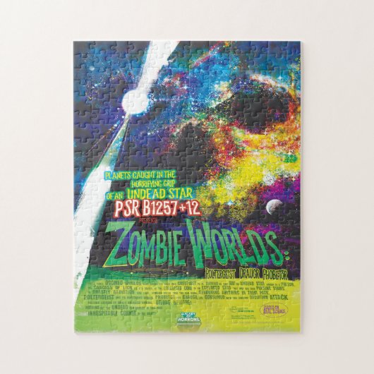 SFホラー映画広告ゾンビの世界 ジグソーパズル (縦)