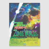 SFホラー映画広告ゾンビの世界 マグネット招待状 (正面)