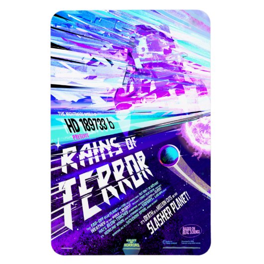 Sfホラー映画広告、恐怖の雨 マグネット (縦)