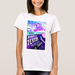 Sfホラー映画広告、恐怖の雨 Tシャツ