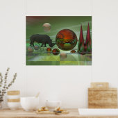 SFマジカルポスター「限界を押す」 ポスター (キッチン)