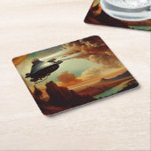 SFマスターズイタリアンスタイル3 スクエアペーパーコースター (アングル)