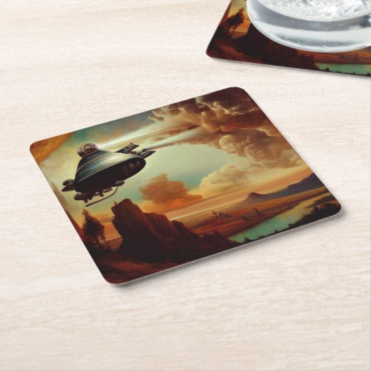 SFマスターズイタリアンスタイル3 スクエアペーパーコースター (アングル)