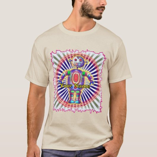 SFレインボーロボット Tシャツ (正面)