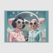 SFレトロフューチャリスティックファッション女性(1) 薄葉紙 (正面)