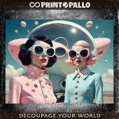 SFレトロフューチャリスティックファッション女性(1) 薄葉紙