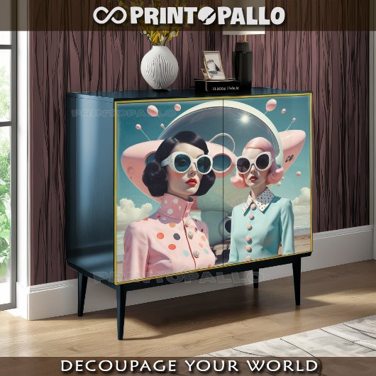 SFレトロフューチャリスティックファッション女性(1) 薄葉紙