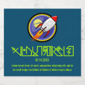 SFロケット船 リキュールボトルラベル (シングルラベル)