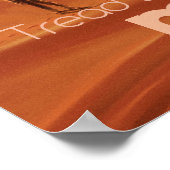 SFヴィンテージ火星バケーションイラストレーション ポスター (角)