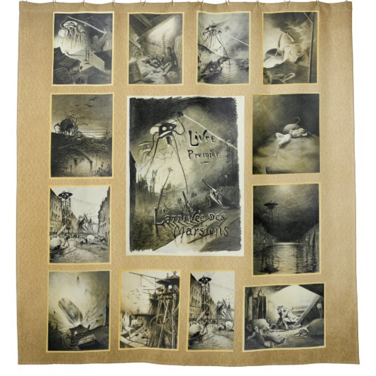 SF世界大戦 シャワーカーテン (正面)