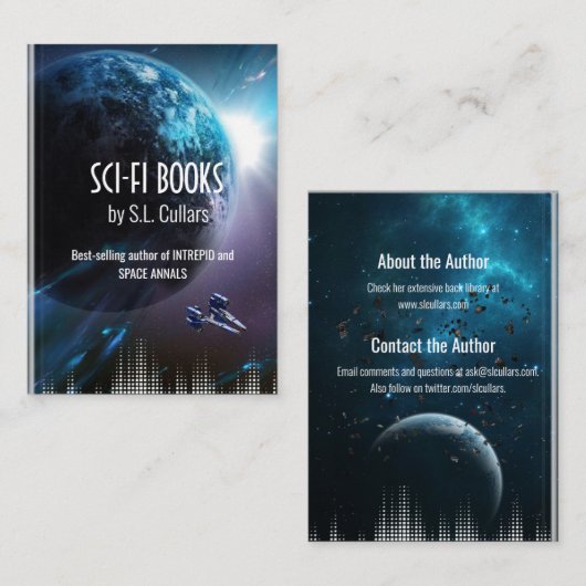 SF作家書フェイク表紙名刺 名刺 (正面/裏面)