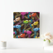 SF光線銃 スクエア壁時計 (ホーム)