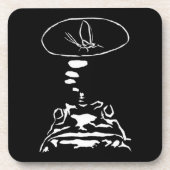 SF動物頭が切れる「飢えたカエルの夢」 コースター (正面)