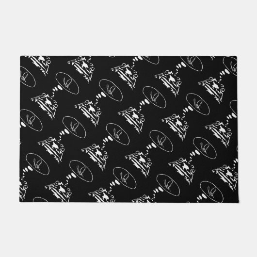 SF動物頭が切れる「飢えたカエルの夢」 ドアマット (正面)