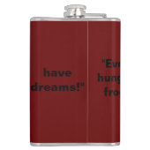 SF動物頭が切れる「飢えたカエルの夢」 フラスク (裏面)